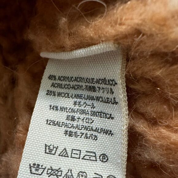 Free People Alpaca & Wool Blend Papaya Chunky Knit Sweater - Picture 12 of 12